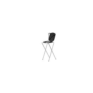 ECHTWERK Support pour sac poubelle avec couvercle – Porte-sac robuste pour sacs de 70 à 100 litres, avec anneau de fixation, cadre en acier et couvercle en plastique, 38 x 36 x 75 cm, noir