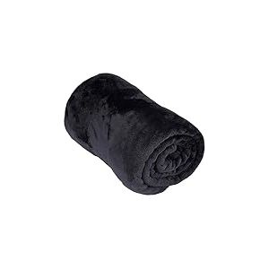 Arti Casa Couverture Polaire 150 x 200 CM - Plaid Polaire - Couverture Lit - Parfait Aussi comme D&eacute;coration d'Int&eacute;rieur - Plaid Canape pour 1 Personne - Gris Fonc&eacute; - Polaire/Polyester