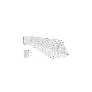 VEVOR Enclos du poulailler, 400 x 100 x 61,5 cm (LX LX H), Tunnels à Poules pour la Cour, poulailler Portable pour l’extérieur avec Cadres d’Angle, Cage à Poules adapté aux Poulets, Canards, Lapins