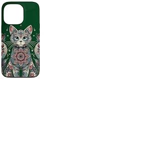 Mandala Mignon Chat Mandala Coque pour iPhone 13 Pro