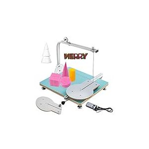 VEVOR KD6 Machine Découpe Polystyrène 20CM Découpeuse de Mousse Mousse Découpeuse Fil Chaud Coupe Coupe-Mousse Coupe Température Alliage KT Plaque Bande