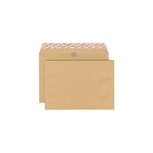 Elco 62480 Boite de 500 enveloppes sans fenêtre Format C5 Brun