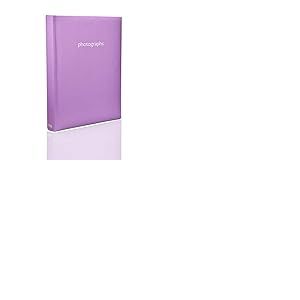 Arpan Slip in Case memo Album Photo 300 Tient pour 4x6-Pastel Violet