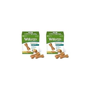 WHIMZEES by Wellness, Os de Riz à Mâcher pour Chien de Moyenne et Grande Taille, Friandises Naturelles pour l'Hygiène Bucco-Dentaire, Taille M/L, Boîte de 20 Pièces (Lot de 2)