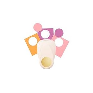 Vaessen Creative Perforatrice de Papier, Taille XL, Cercle Festonné, Pour Projets DIY, Scrapbooking, Création de Cartes et Plus, Pourpre
