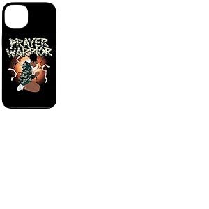 T-Shirt Guerrier De Pri&egrave;re Dieu J&eacute;sus Chr&eacute;tien Noir Coque pour iPhone 13