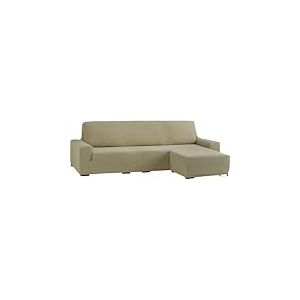 ECOMMERC3 Housse de canapé d'angle bi-élastique en Lin Adaptable à Tous Les modèles avec accoudoir Court Droit et Mousse de Fixation