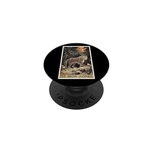 l&eacute;opard des neiges panth&egrave;re des neiges PopSockets PopGrip Adh&eacute;sif