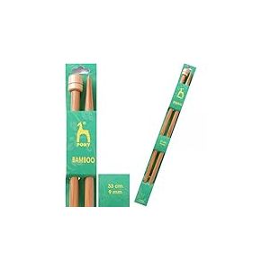 Pony P66818 Bambou &Eacute;pingles &agrave; Tricoter Bambou Multicolore 8,0 x 3,6 x 40,5 cm