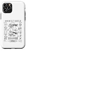 Fusil d'assaut vintage pistolet militaire arme à feu brevet Coque pour iPhone 11 Pro