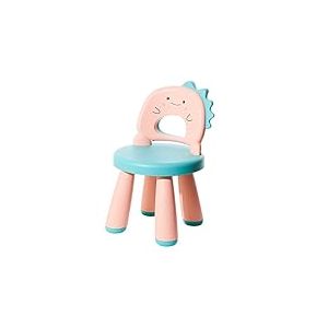 Chaise De Bureau Enfant En Plastique - Tabouret enfant - Fauteuil Enfant Et Bébé Ergonomique Confortable Légère Robuste - Adapté De 2 À 6 Ans - Facile À Nettoyer - Design Dinosaure - Petite Chaise