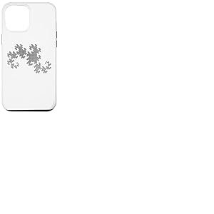Nerdy Black Dragon Curve Fracttal Geometry Math Teacher Geek Coque pour iPhone 12 Pro Max