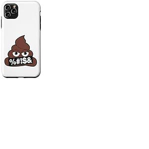 Emoji Poop Officiel Censur&eacute; Jaune Sourire Visage Coque pour iPhone 11 Pro Max