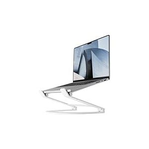 Twelve South Curve Flex | Support Ergonomique en Aluminium pour Ordinateur Portable et MacBook, r&eacute;glable en Hauteur et en Inclinaison, Convient aux Ordinateurs de 10 &agrave; 17 Pouces, Blanc Mat., TS-2202