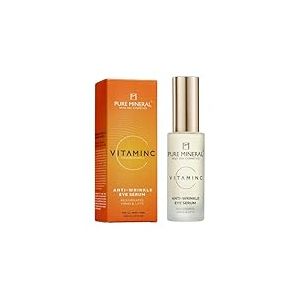 Pure Mineral - S&eacute;rum Yeux Anti-Rides &agrave; la Vitamine C et Min&eacute;raux de la Mer Morte - Raffermissant et Lissant - Sans silicones, sulfates, parab&egrave;nes - 30ml