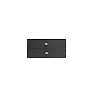 Exacompta - Réf. 30601E - Module de rangement à 2 tiroirs Office By Me - En carton recyclé - Pour document A4+, Dimensions : Profondeur 17x largeur 35,5 x Hauteur 27cm - Coloris Noir