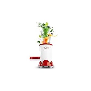 GOURMETmaxx Mr. Magic Mixer | Smoothie Maker - 4 pi&egrave;ces | Mixeur sur socle avec bol et couvercle fra&icirc;cheur | Blender avec 8 fonctions | Food Processor pour shakes, smoothies, shots & Co.