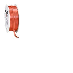 C.E. Pattberg Satin Corail (Rose), Rouleau de 50 m de Ruban Satinée pour Emballage Cadeau, Largeur 6 mm, Accessoire de Décoration et Bricolage, Ruban Décoratif pour Présents, en Toute Occasion