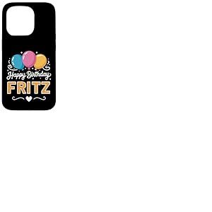 Joyeux Anniversaire en Disant Fritz Coque pour iPhone 15 Pro