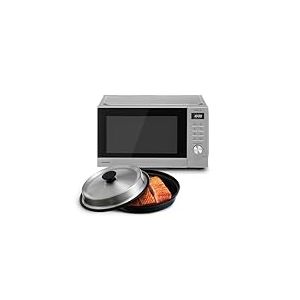 Panasonic NN-GD39QSEPG 29L Four à micro-ondes gril en acier inoxydable avec plat à vapeur, 1000W, Décongélation Automatique, Molette et Accessoires