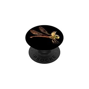 Libellule Dragonfly Insectes Volants Ailes Color&eacute;es Douces PopSockets PopGrip Adh&eacute;sif