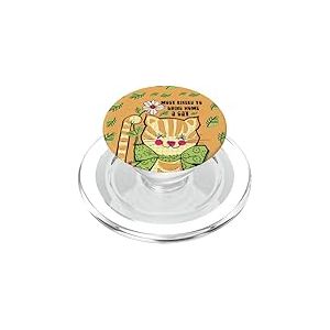 Groovy Bow 70s Chat Amusant Le Plus susceptible de ramener Un Chat &agrave; la Maison PopSockets PopGrip pour MagSafe