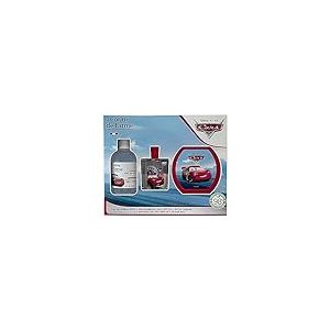 Corine de Farme - Coffret Cars avec Eau de Toilette 50ml, Bain Moussant 300ml et Bo&icirc;te &agrave; Go&ucirc;ter - Cadeau pour Gar&ccedil;on - Parfum pour Enfant Senteur Musc Floral - Gel Fruit&eacute; 3-en-1