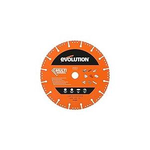 Evolution - Lame diamantée multi-matériaux de 255 mm pour coupe-disques - Diamants de qualité supérieure - Idéal pour couper le métal, la brique, les carreaux et le plastique