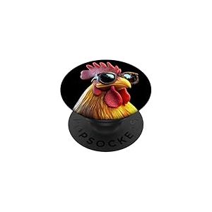 Coq Chicken Daddy Père Poulailler Agriculteur Poules PopSockets PopGrip Adhésif