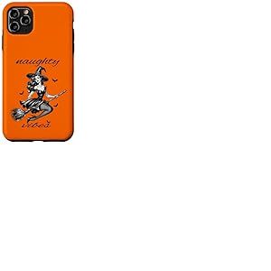 Halloween Sorcière volante Vibes Vilaines Vintage Rétro Pin Up Coque pour iPhone 11 Pro Max