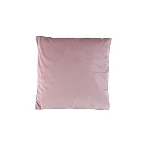 Arti Casa Coussin 45x45 cm - Coussin Salon de Jardin Exterieur et Decoration Chambre - Velours avec Taie d&rsquo;Oreiller - Lavable en Machine - Ros&eacute;