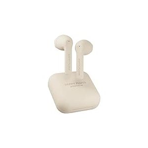 HAPPY PLUGS AIR 1 GO - Casque sans Fil - True Wireless - 100dB - Résistant à la Sueur - Batterie 30 mAh dans Chaque écouteur - Batterie 450mAh dans Le boîtier de Chargement