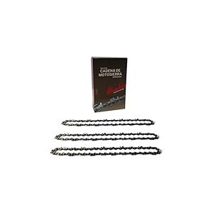 Avalon Procut Lot de 3 chaînes de tronçonneuse Avalon Procut 3/8 Profil Nomal 058" - 1,5 mm Dent carrée (84 maillons) Chaîne de tronçonneuse compatible avec Einhell, Black & Decker, Oregon