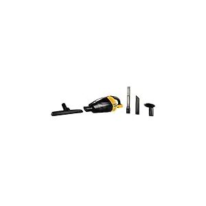 JCB 18VAC, Aspirateur &agrave; Main 18 V, unit&eacute; Nue, Comprend Un Tuyau d'extension Flexible, Une Brosse de Sol pivotante et Un Long suceur Plat, Compatible avec Batteries 18 V, capacit&eacute; de 650 ML, Jaune