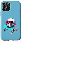 Tête de Mort pour Skateboarder/Skater tête de Mort Coque pour iPhone 11 Pro