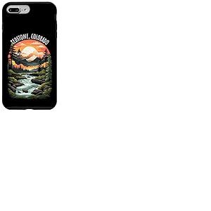 Redstone Colorado USA Retro Mountain Style rétro Coque pour iPhone 7 Plus/8 Plus