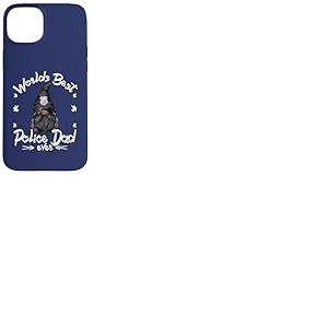 Worlds Best Police Dad for Men Grandpa Police Officer GNOME Coque pour iPhone 15 Plus