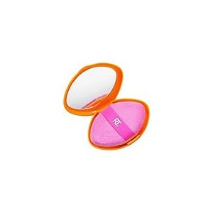 Real Techniques Étui de voyage 2 en 1 Powder Puff + Miracle, houppette à maquillage double face, bande élastique,2 unités