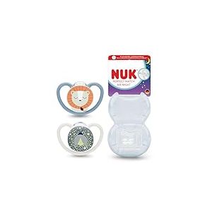 NUK Sucette Perfect Match Air Night Baby, 0-6 mois