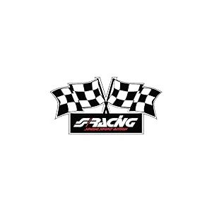 Simoni Racing Auto-Collant 'Flag' - 100x50mm, Noir
