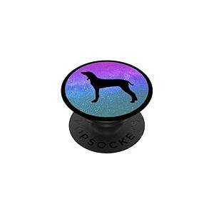 Chien Race Porcelaine Chien Galaxie Space PopSockets PopGrip Adhésif