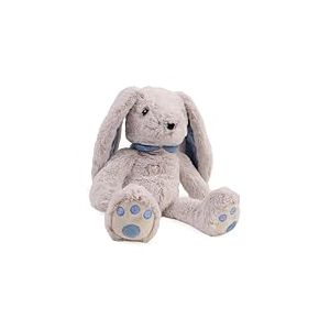DODO D'AMOUR - Peluche Lapin Lestée - 192902 - Bleu - 850 GR - Sommeil - Relaxation - Doudou - Design Français - Poids Amovible - Lavable en Machine - Cadeau Enfant - 47 cm - À Partir de 6 Mois