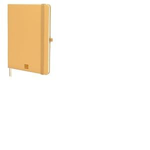 Finocam &ndash; Cahier Nexo Couverture rigide Uni Camel | Cahier A5 &agrave; Feuilles Microperfor&eacute;es | Pochette et Passant pour stylo | 72 Feuilles, Id&eacute;al pour &Eacute;crire et Dessiner