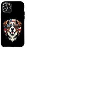 Drapeau américain Vintage pour Chien Coque pour iPhone 11 Pro
