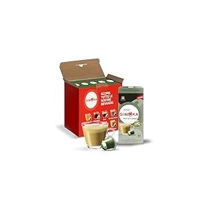 Gimoka Go&ucirc;t PISTACHE Cappuccino - 50 Capsules Aluminium - Compatibles avec les machines &agrave; caf&eacute; &agrave; usage domestique Nespresso* - Produit en Italie (lot de 5 x 10)