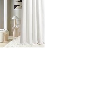 ROOM99 Rideau avec &oelig;illets Aura 140 x 250 cm Largeur x Hauteur, D&eacute;coration de Fen&ecirc;tre, Curtains et Draperies int&eacute;rieurs pour Salon, Chambre Moderne Lisse &Eacute;cru, 1 pi&egrave;ce