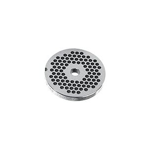 HENDI Disque Perforé pour Hachoir à Viande No. 22, Trous Ø8mm, Pièce Détachée pour Machine 282007, Plaque de Coupe Professionnelle, Ø82mm, Acier Inoxydable