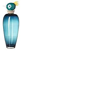 Leonardo 095303 Papageno GK Vase Oiseau Luigi Verre Bleu 60 cm