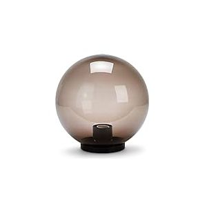 Velamp Globe de jardin, lampadaire extérieur 300 mm, douille E27, compatible LED, étanche IP44, sphère pour jardin, parcs, copropriétés, terrasses. Ambré