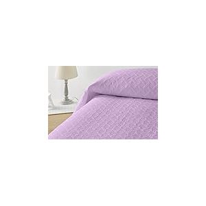 Degrees home Liso – Couvre-lit 250x260 cm – Dessus de Lit 2 Personnes, Léger et Doux en Microfibre pour Toutes Saisons, Lilas